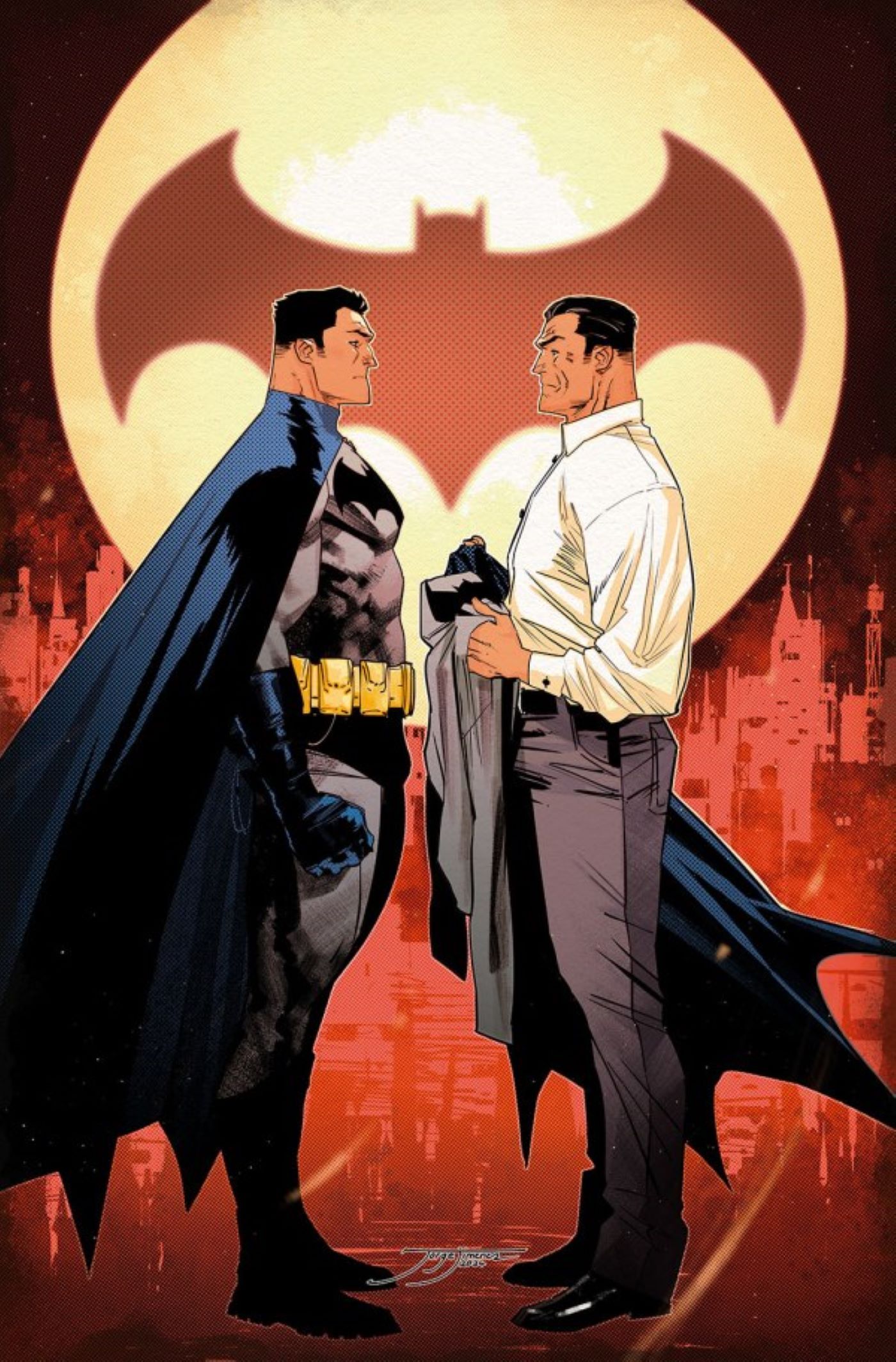 Capa do Batman #149 com dois Bruce Wayne