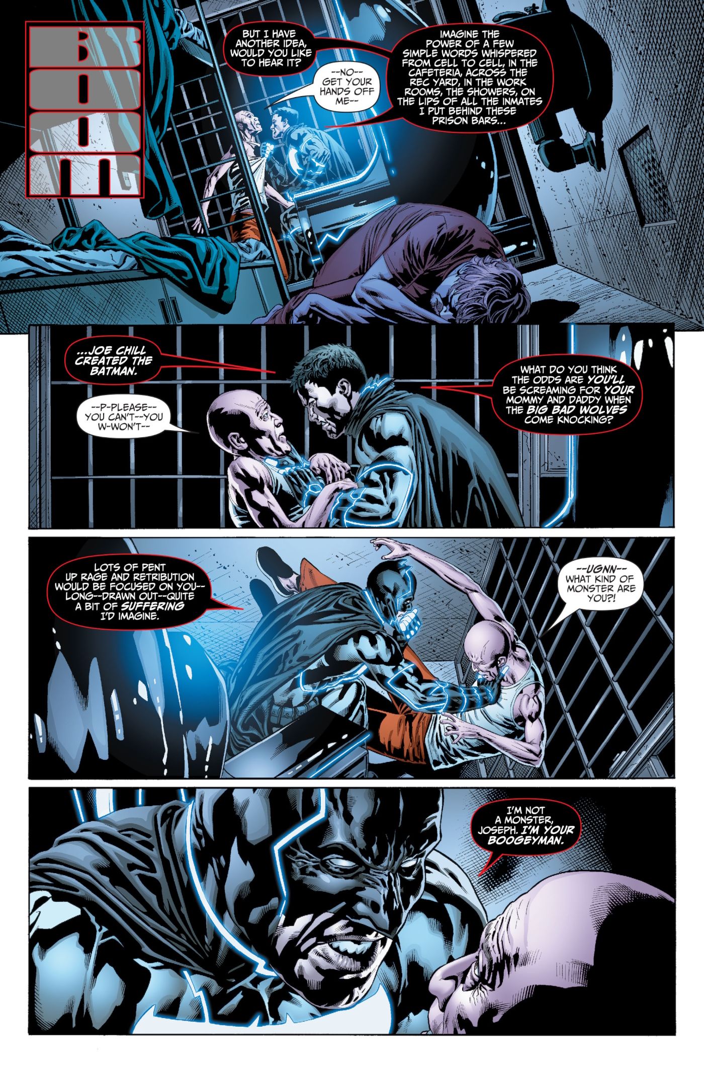 Batman Confronts Joe Chill In Prison