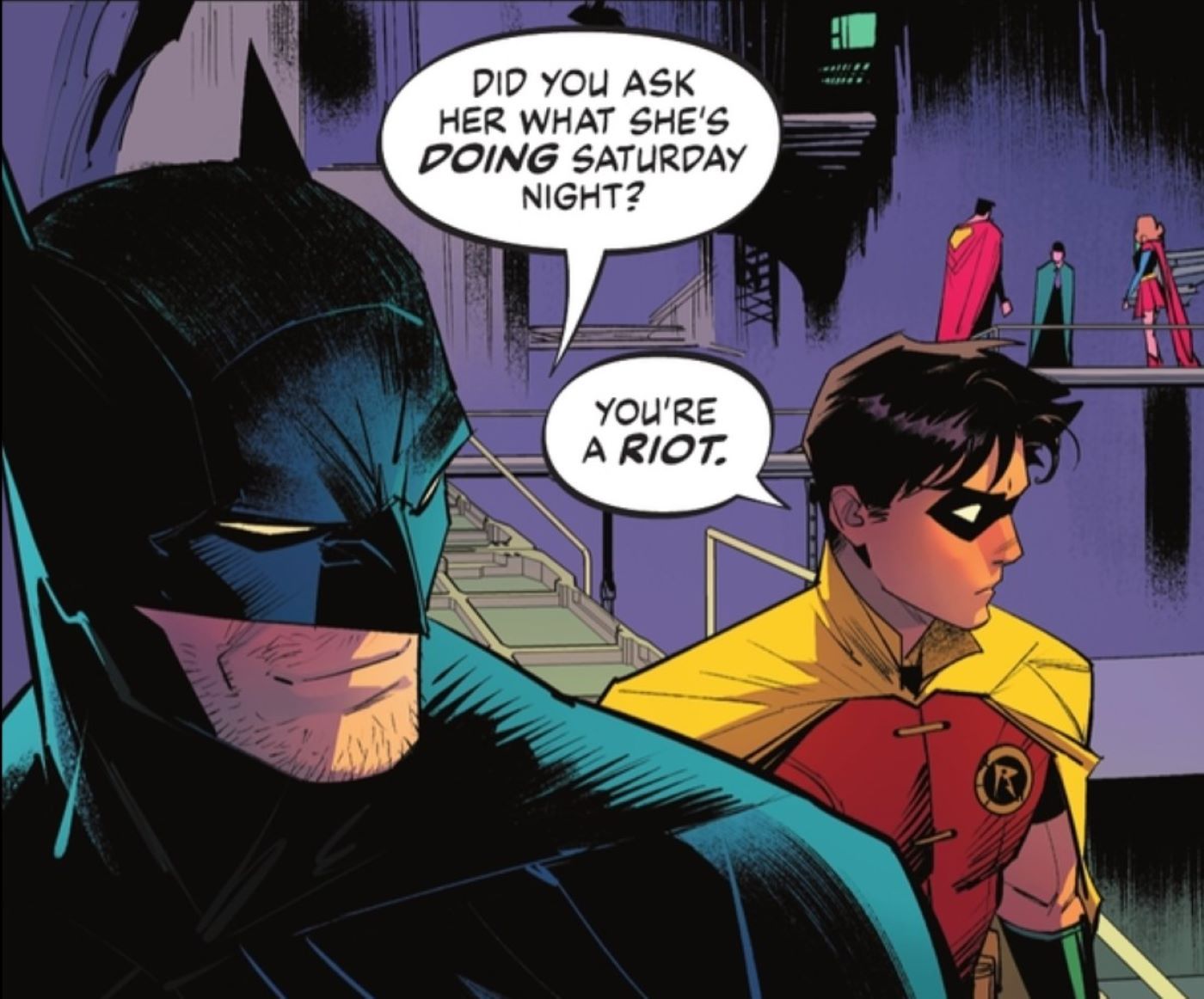 Batman Superman World's Finest #8 Bruce being the ultimate Bat-Dad to Robin Dick Grayson 