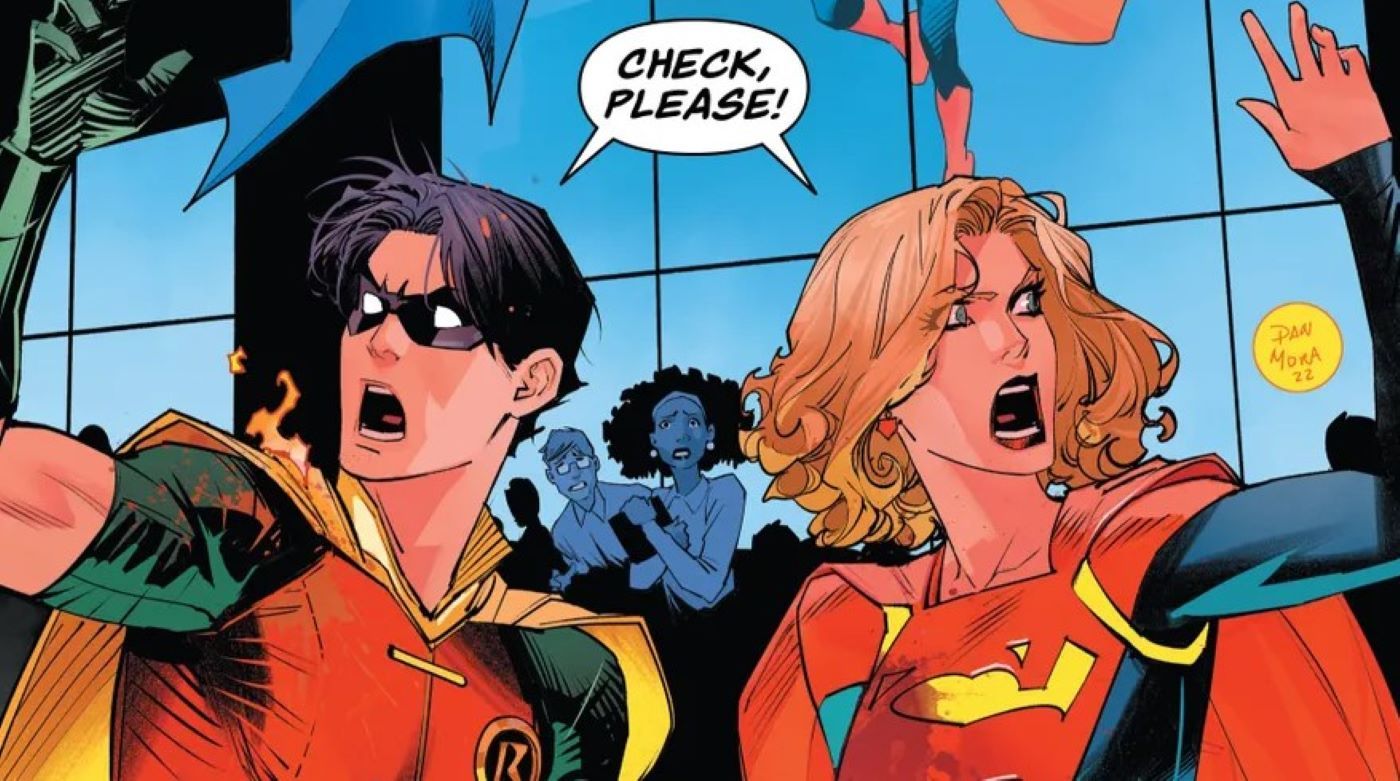 Batman Superman Worlds Finest #12 Robin and Supergirl date 