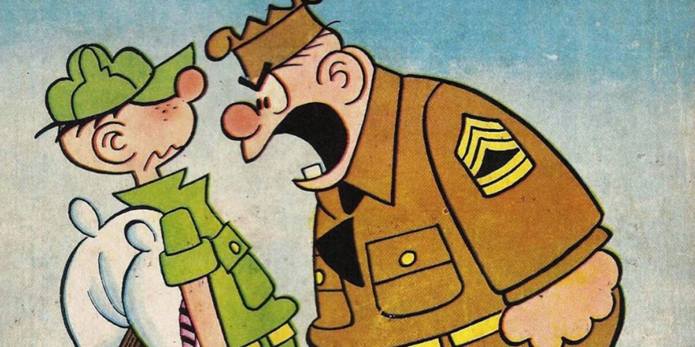 Imagem do Sgt Snorkel gritando com Beetle Bailey