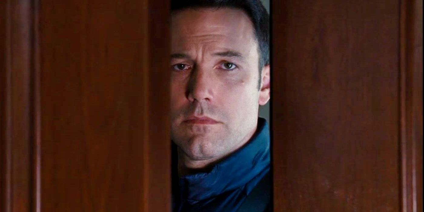 Ben Affleck as Christian Wolff Viewed Through a Doorway in The Accountant