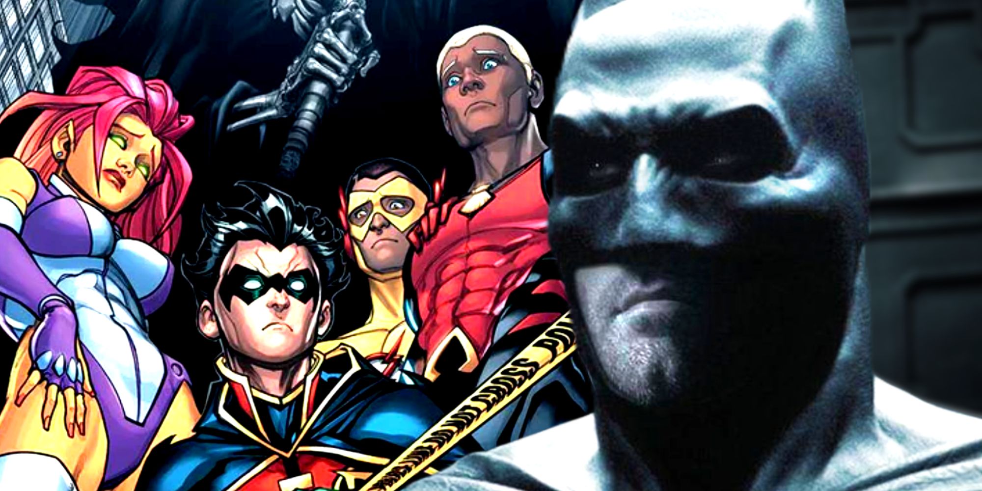 Ben Affleck's Batman in the DCEU and Teen Titans in DC Comics