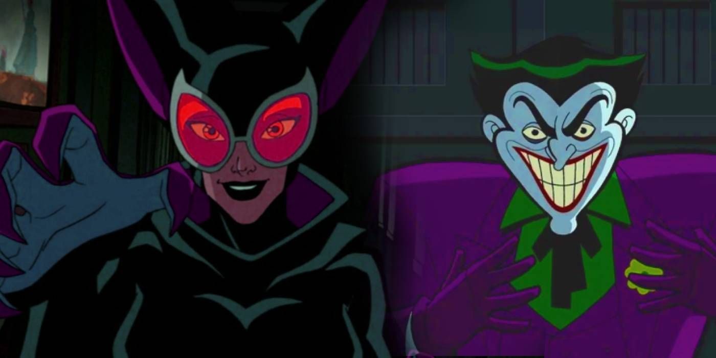 Best animated batman villains redesigns custom image featuring catwoman from the batman and joker from batman the brave and the bold
