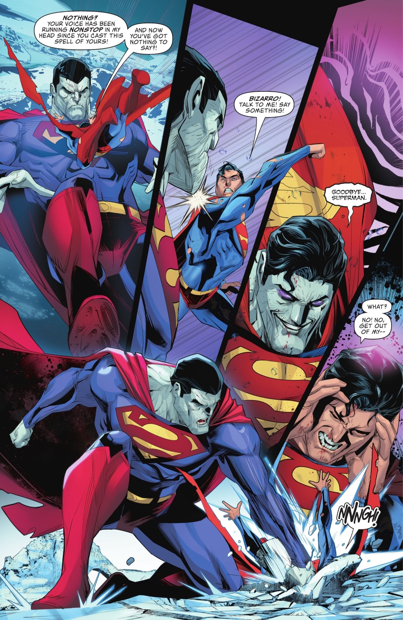 Bizarro continua a derrotar brutalmente o Superman