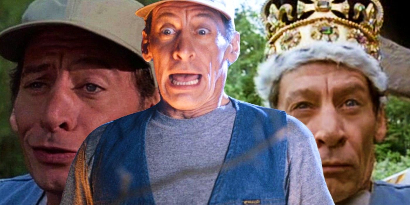 Blended image of Ernest (Jim Varney) in the Ernest movies