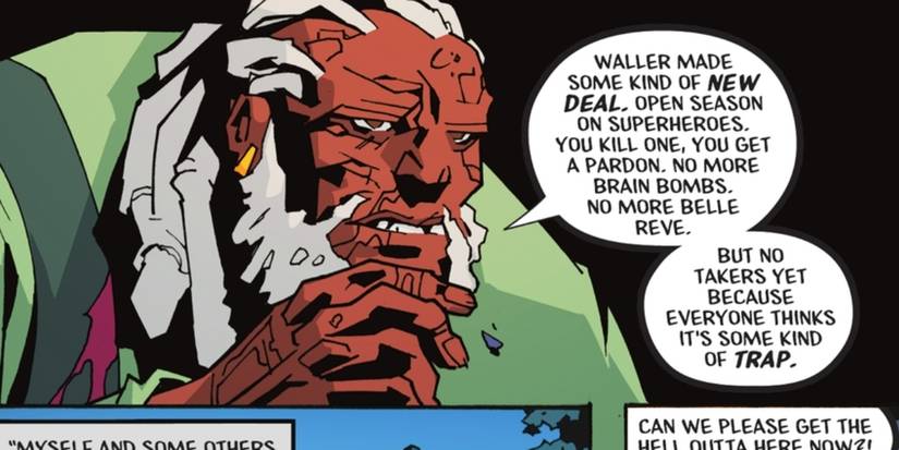 Brick Tells Green Arrow about His Deal with Waller DC