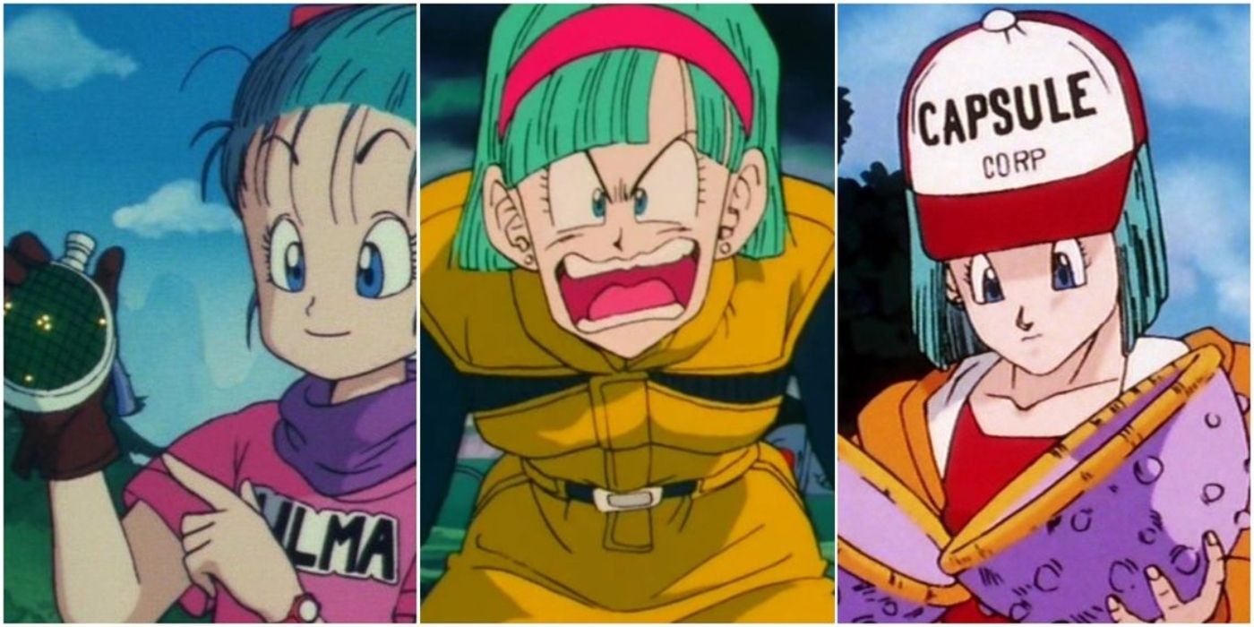 3 different versions of Bulma over the years in Dragon Ball.