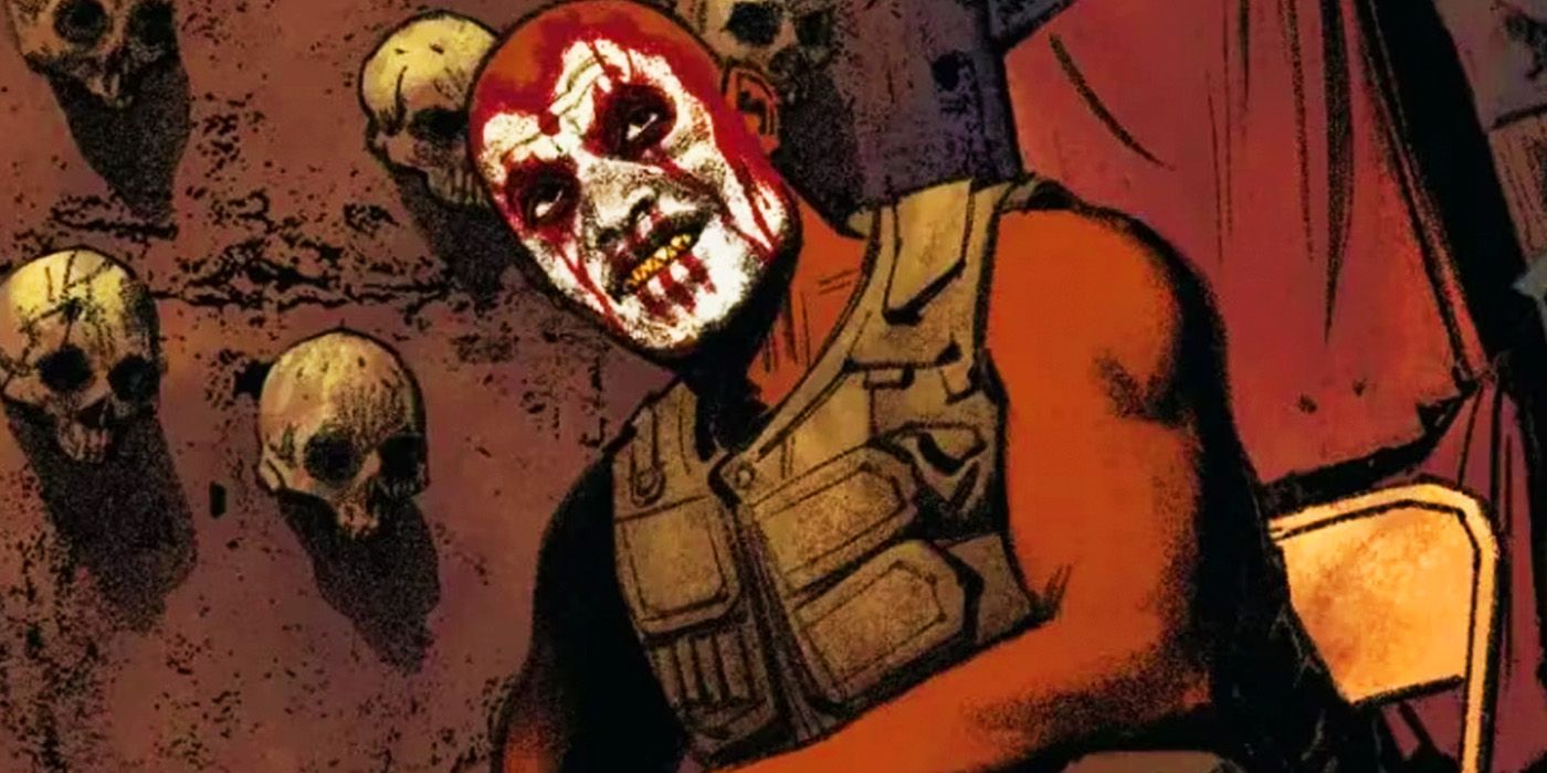 Bushman wearing face paint in Marvel Comics