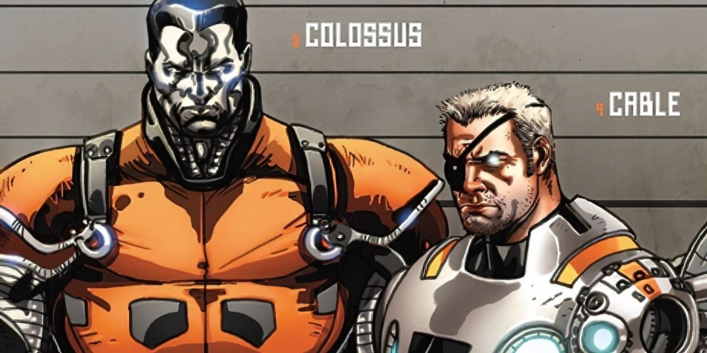 Cable e Colossus lutando juntos na X-Force.