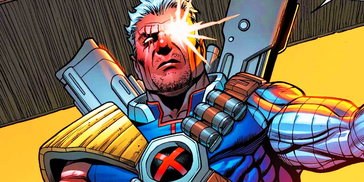 Cable with bulky armor in Marvel Comics