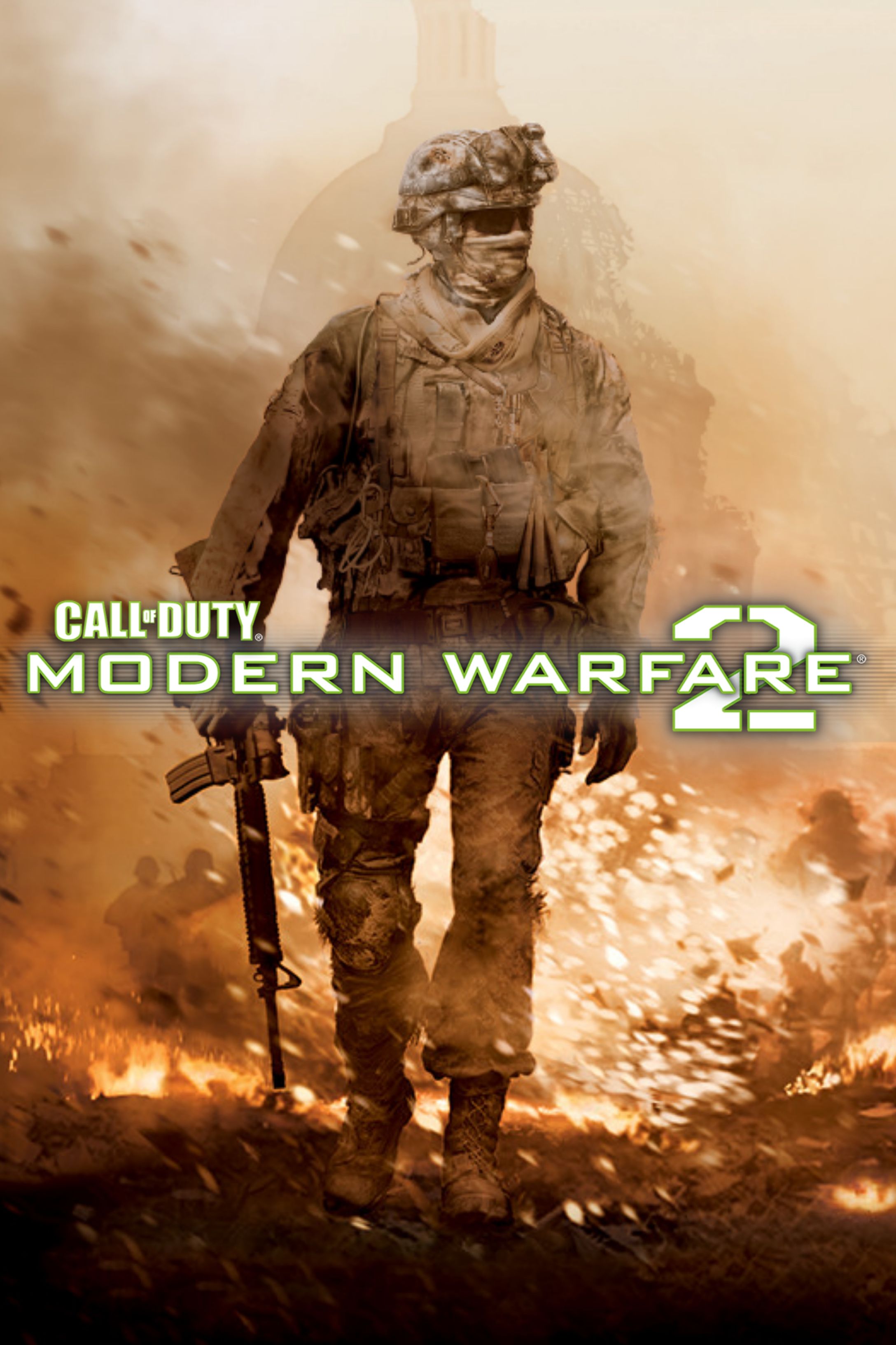 Call of Duty Modern Warfare 2 (2009) Poster Showing a Soldier walking Away from the Capitol Building