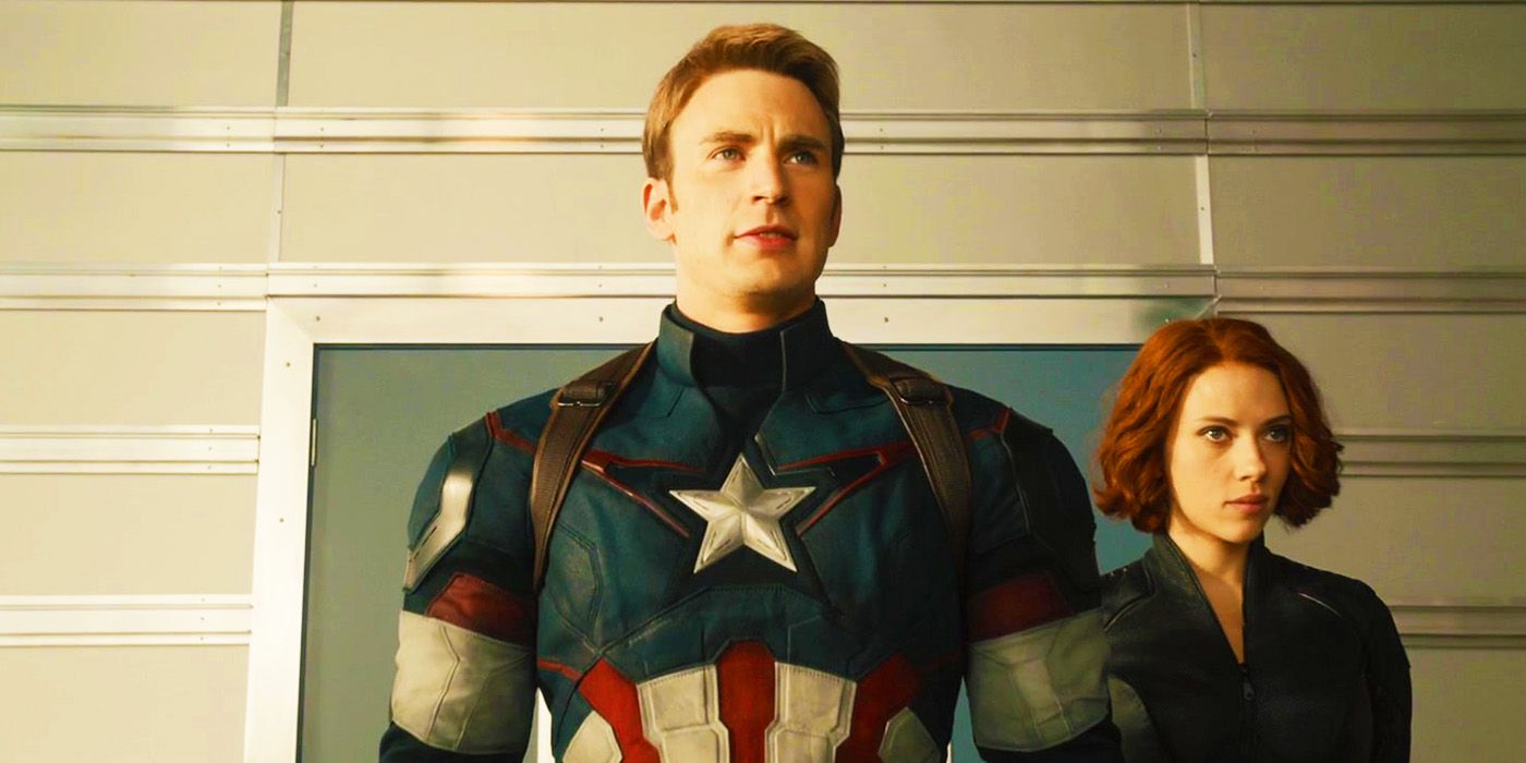 Captain America and Black Widow in Avengers HQ at the end of Avengers Age of Ultron