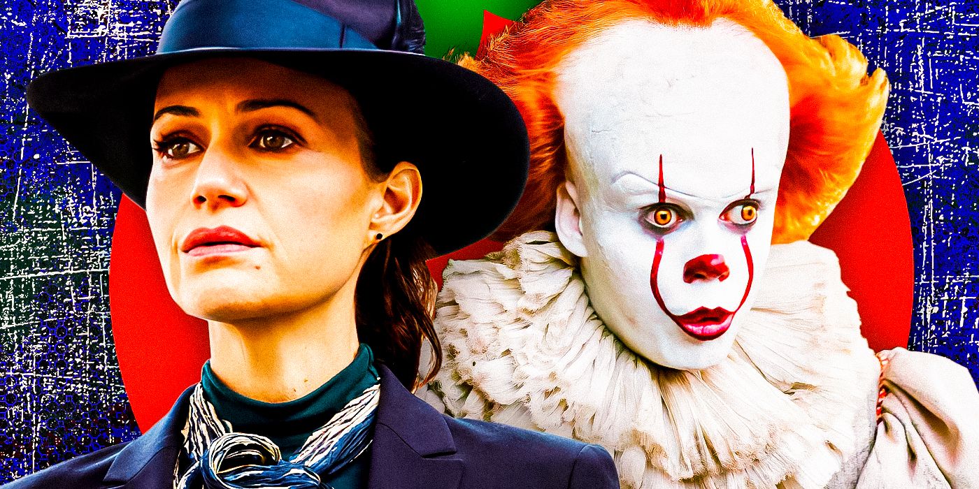 (Carla-Gugino-as-Verna)-from-The-Fall-of-the-House-of-Usher-&amp;-(Bill-Skarsgård-as-Pennywise)-from-IT-
