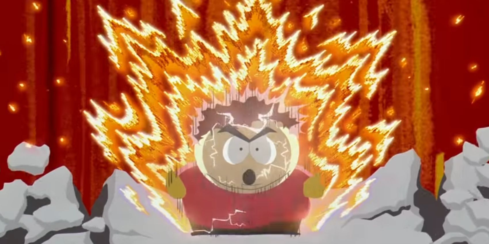 cartman going super saiyan in south park movie bigger longer and uncut