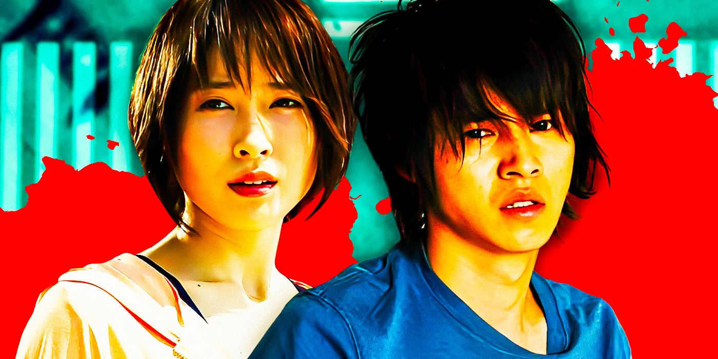 Tao Tsuchiya as Usagi and Kento Yamazaki as Arisu in Alice in Borderland