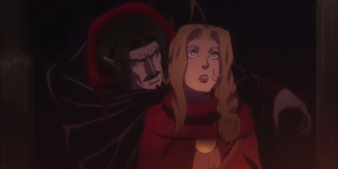 Dracula and Lisa in Castlevania season 1 episode Witchbottle