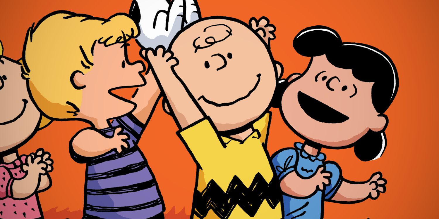 Charlie Brown with Lucy and Schroeder in Peanuts Art
