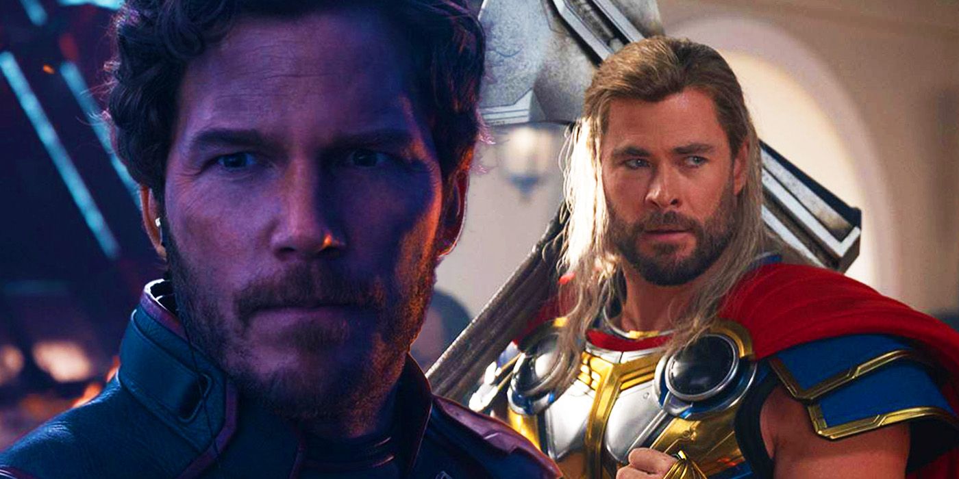 Chris Pratt's Star-Lord and Chris Hemsworth's Thor in the MCU