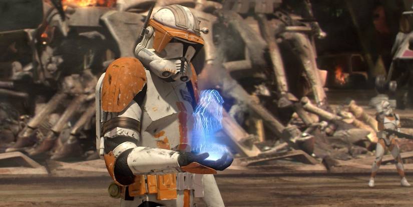 Commander Cody receives a holoprojector call from Darth Sidious telling him to execute Order 66 in Star Wars: Episode III - Revenge of the Sith