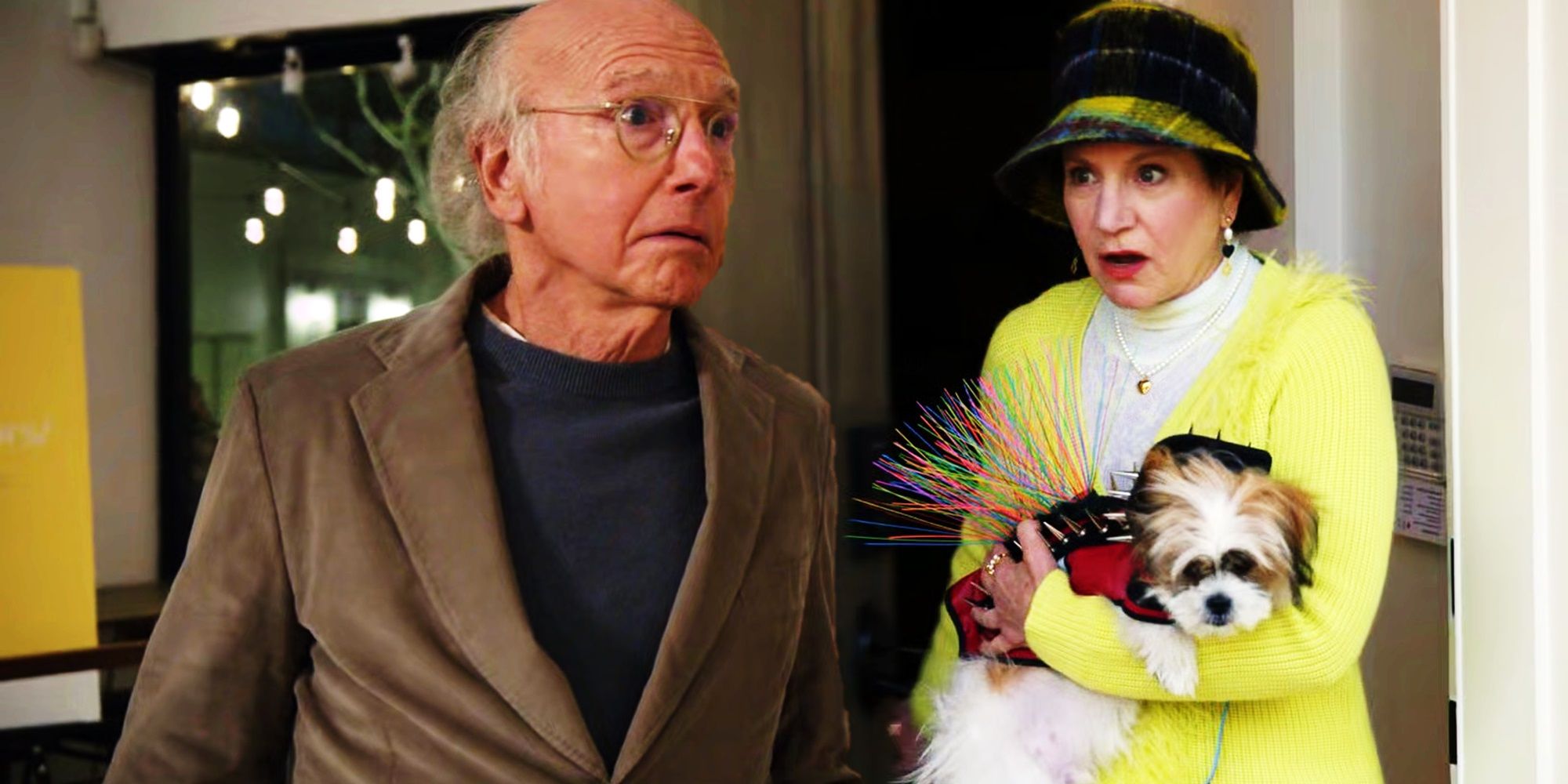 Collage of Larry and Susie in Curb Your Enthusiasm