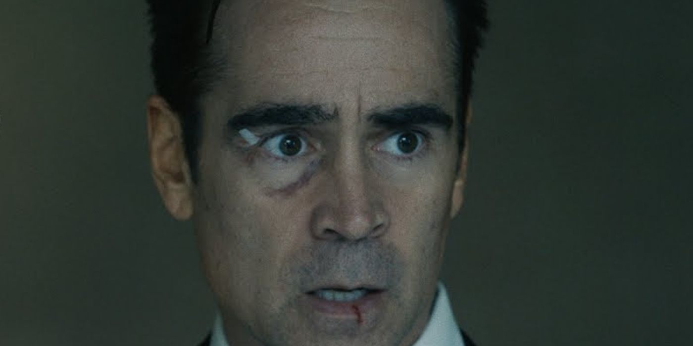 Collin Farrell com hematomas no rosto em Sugar