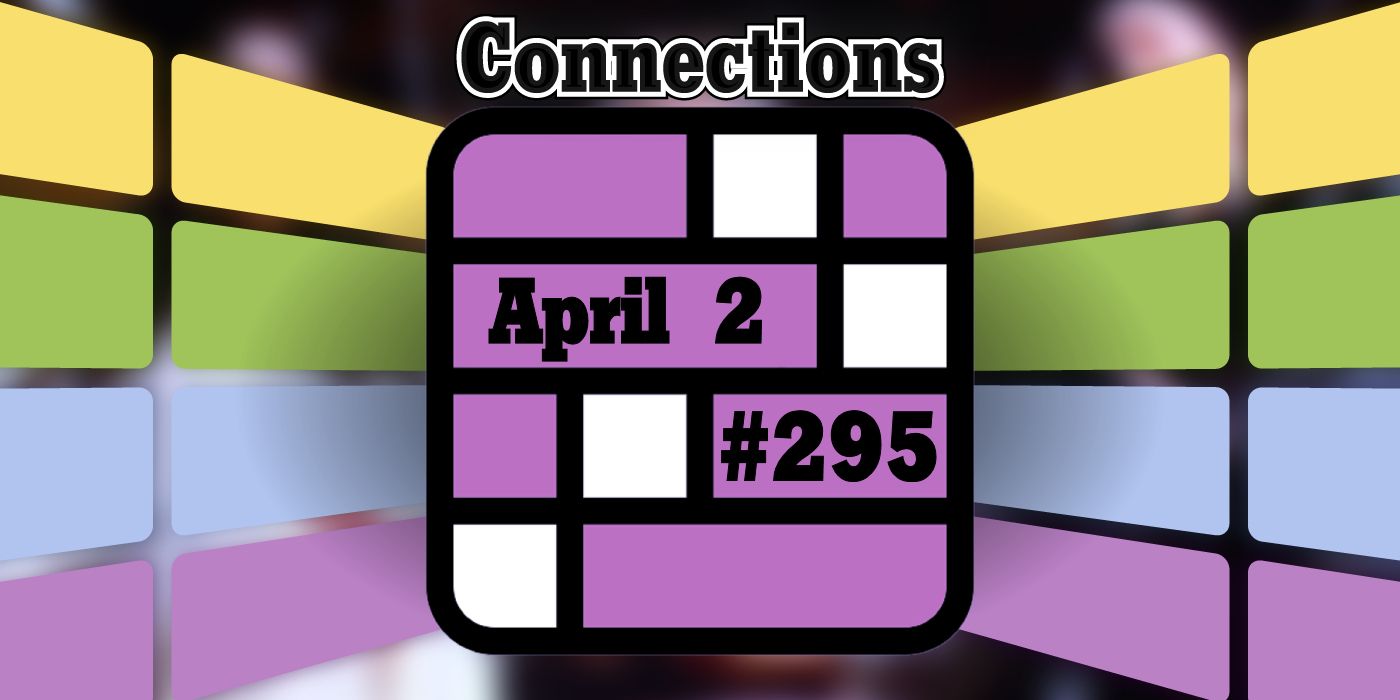 Connections April 2 Grid with the title and game number