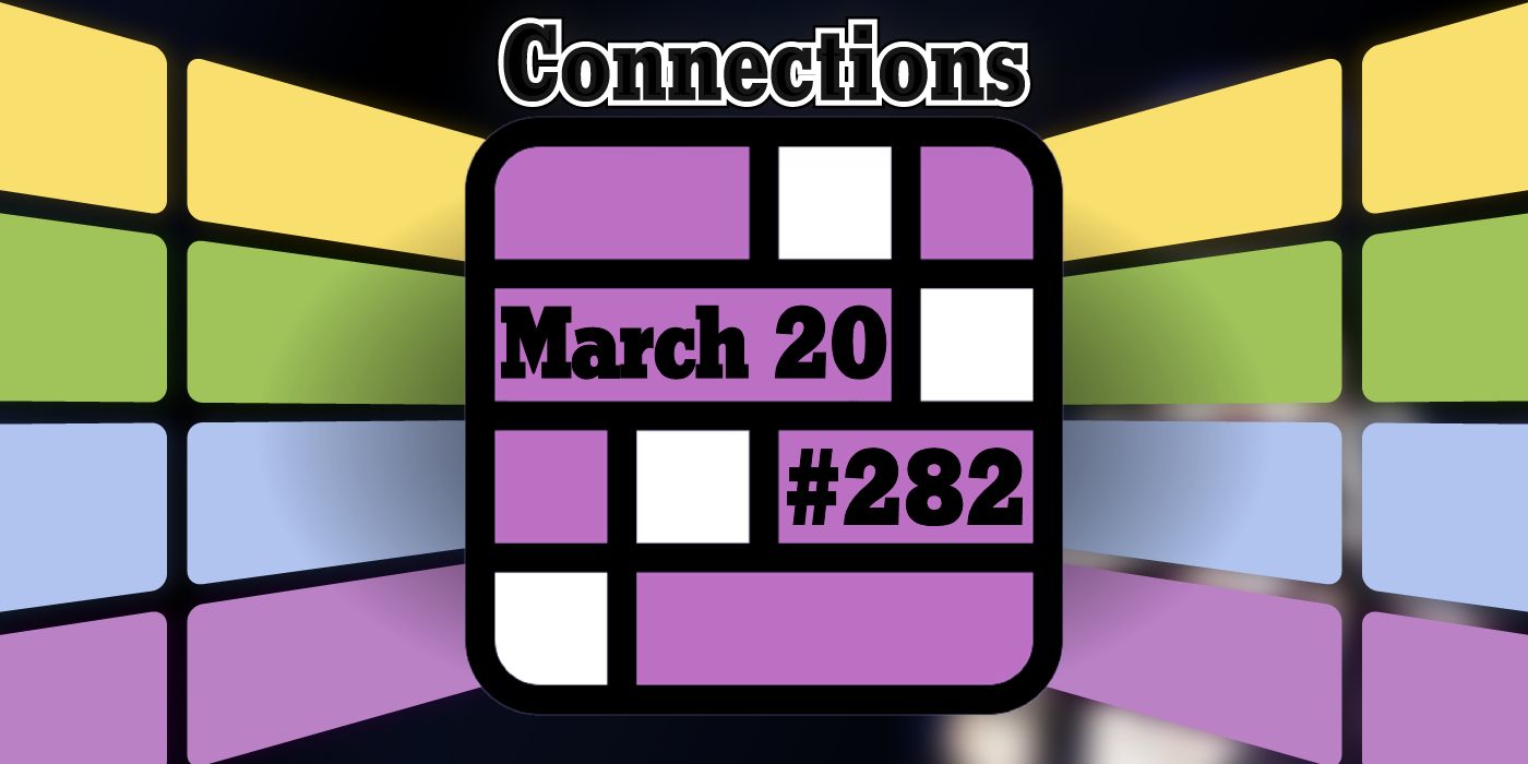 Connections March 20 Grid with the date and game number