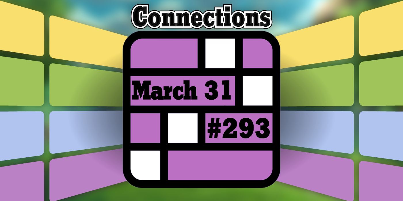 Connections March 31 Grid With the date and game number