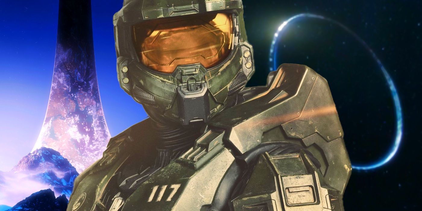 Custom Halo Image with Master Chief and Halo Rings