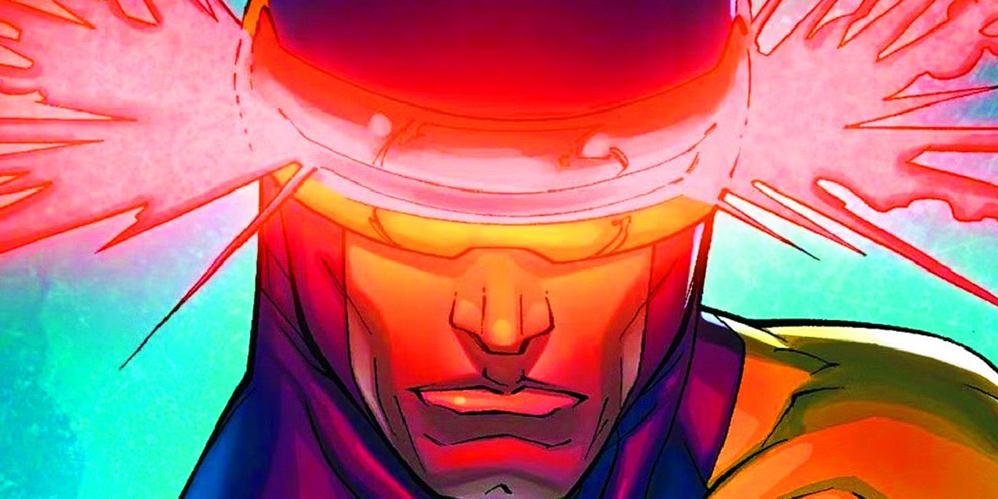 Cyclops using his power in Marvel Comics
