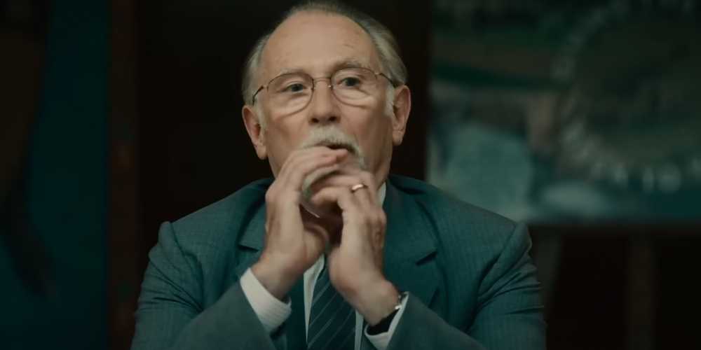 danny webb as laskin looking worried in the regime episode 5