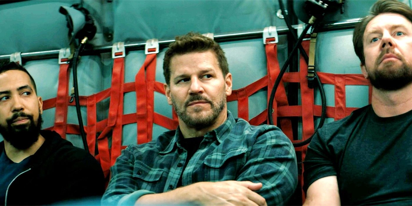 David Boreanaz as Jason Hayes with arms crossed in SEAL Team season 6, episode 10