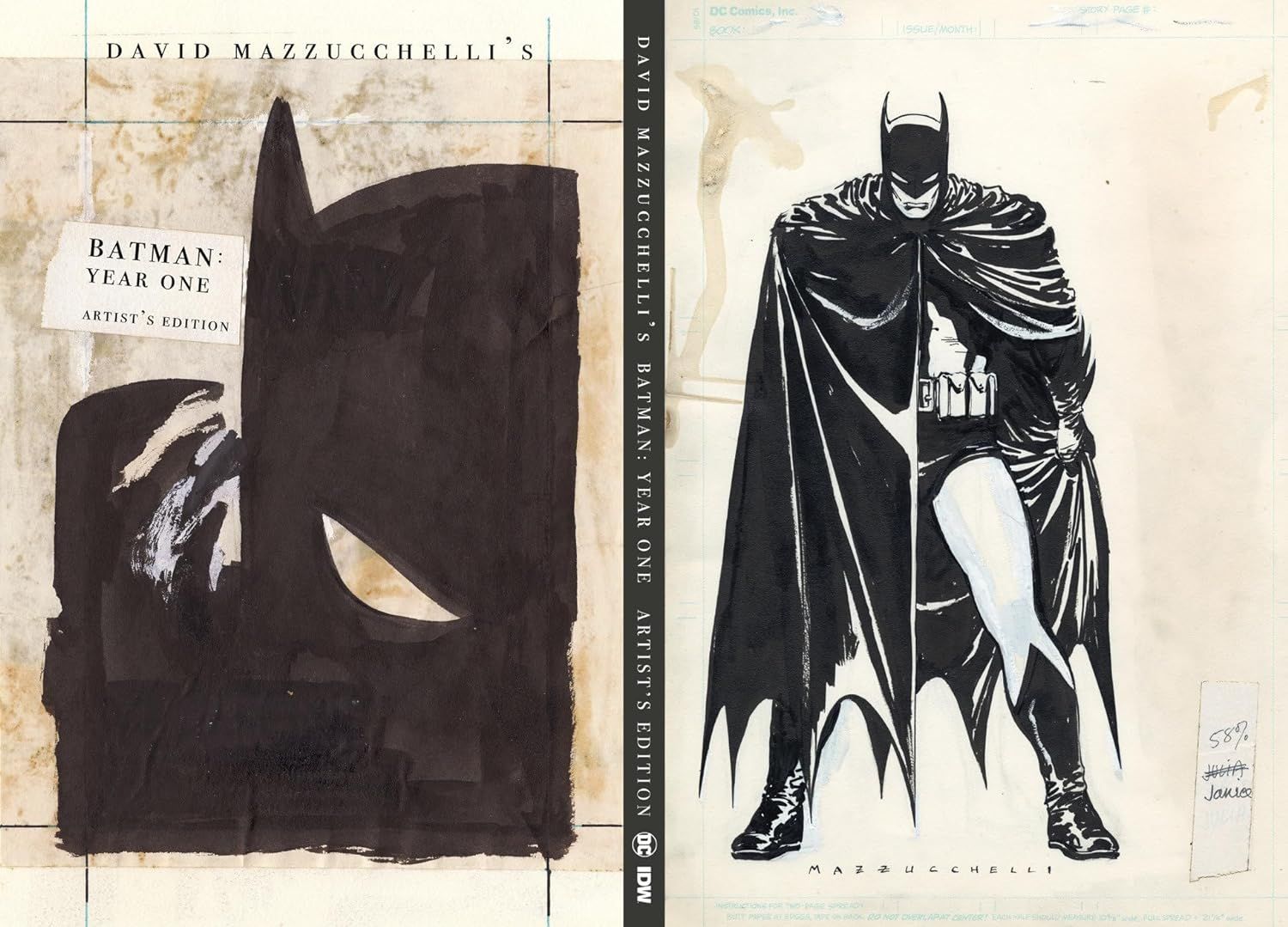 David Mazzuchelli "Edição artística do primeiro ano do Batman" cobrir