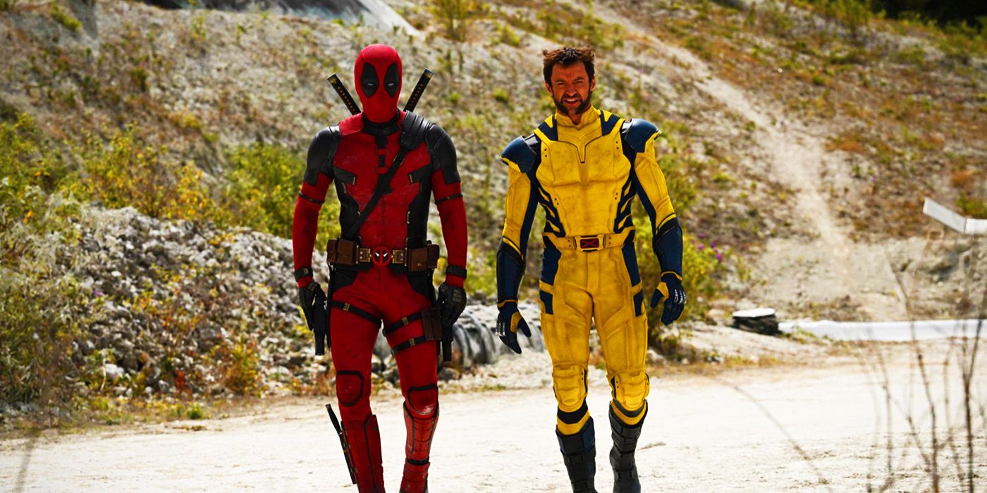 Deadpool and Wolverine walking into the MCU in Deadpool & Wolverine