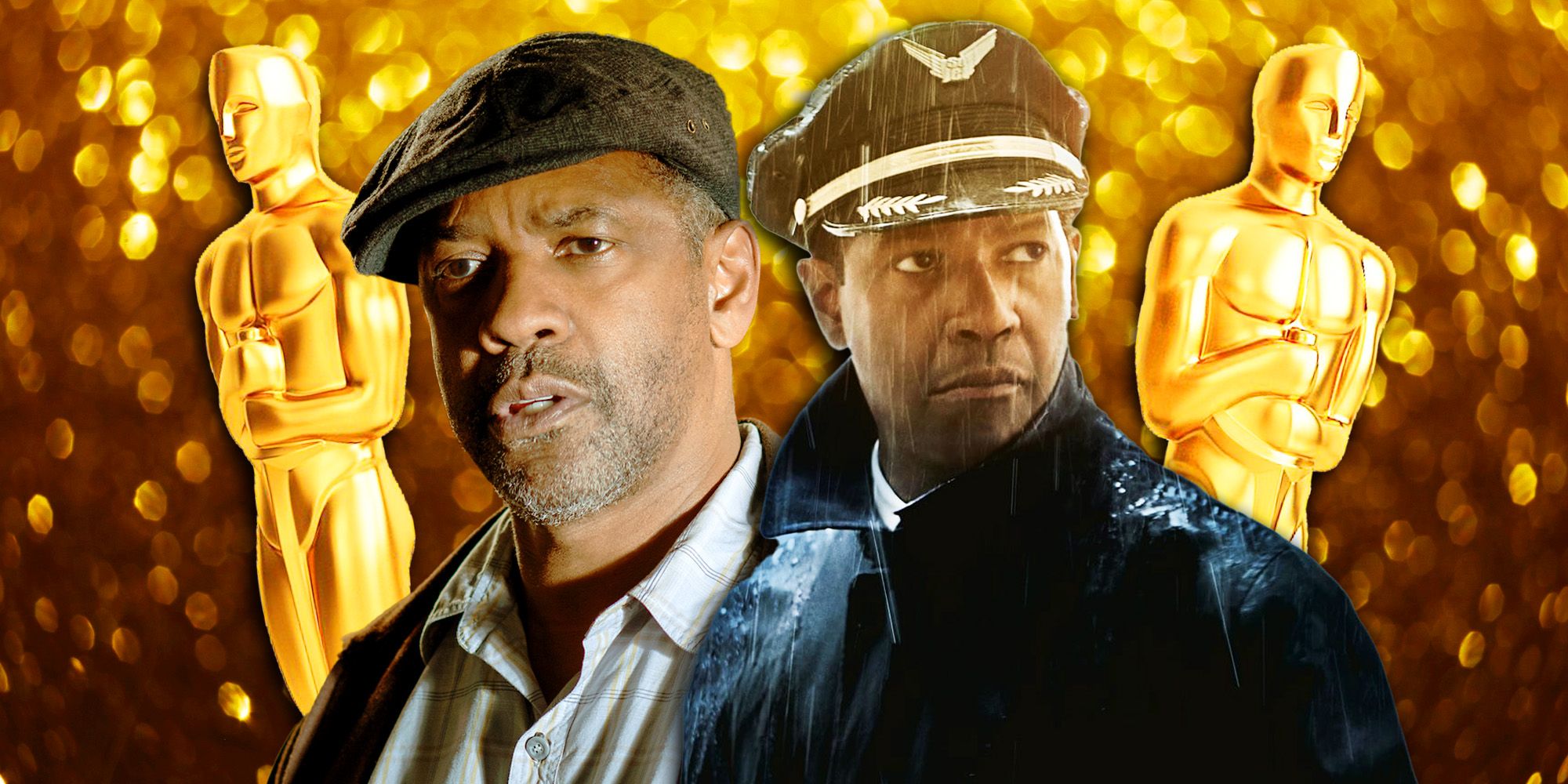 Denzel Washington de Cercas y vuelo