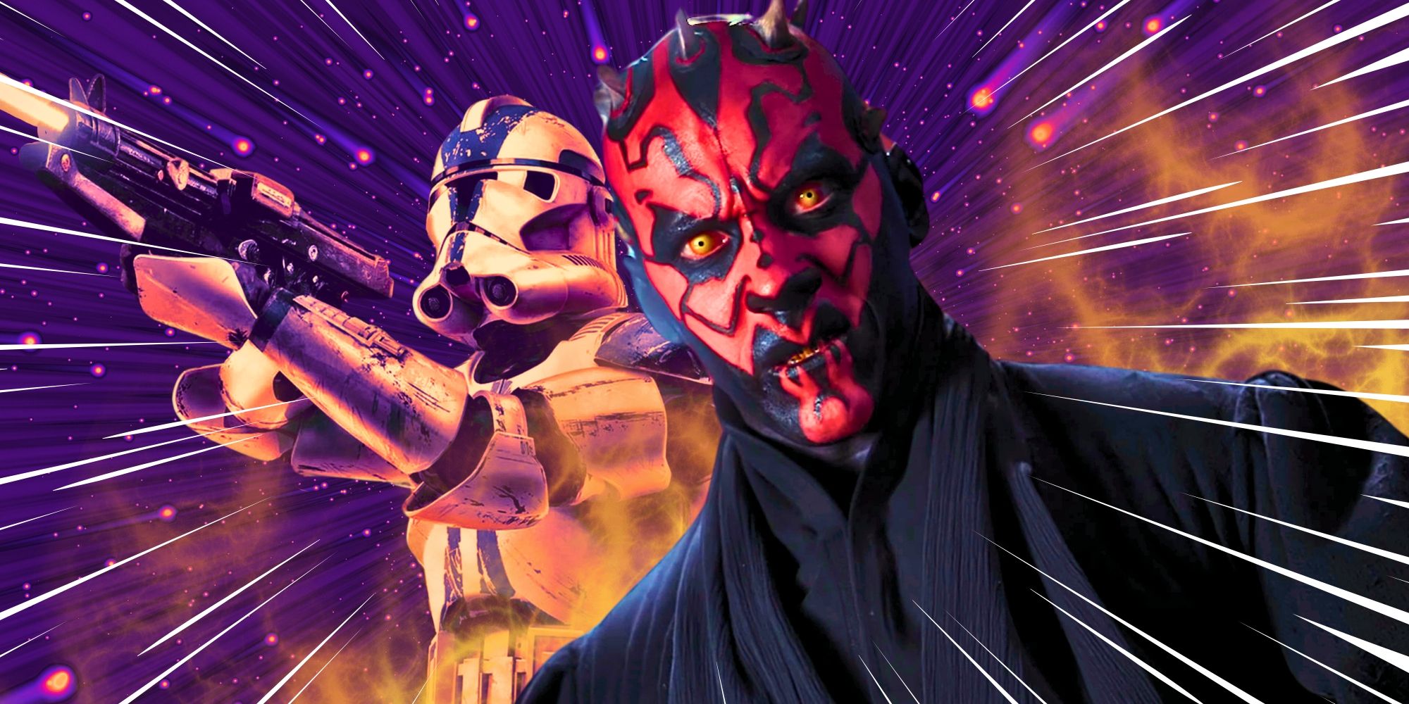 Star Wars: Battlefront Classic Collection cover art with Darth Maul looking upset