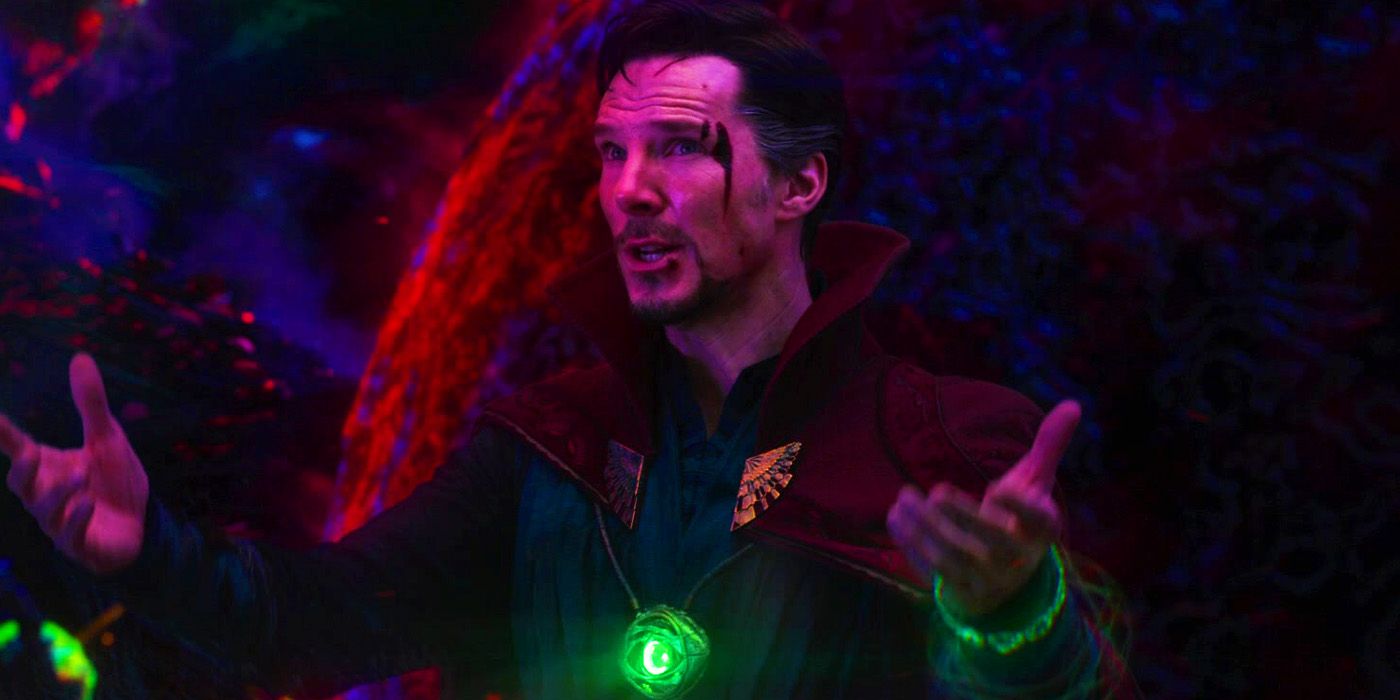 Doctor Strange trapping Dormammu in a time loop at the end of Doctor Strange