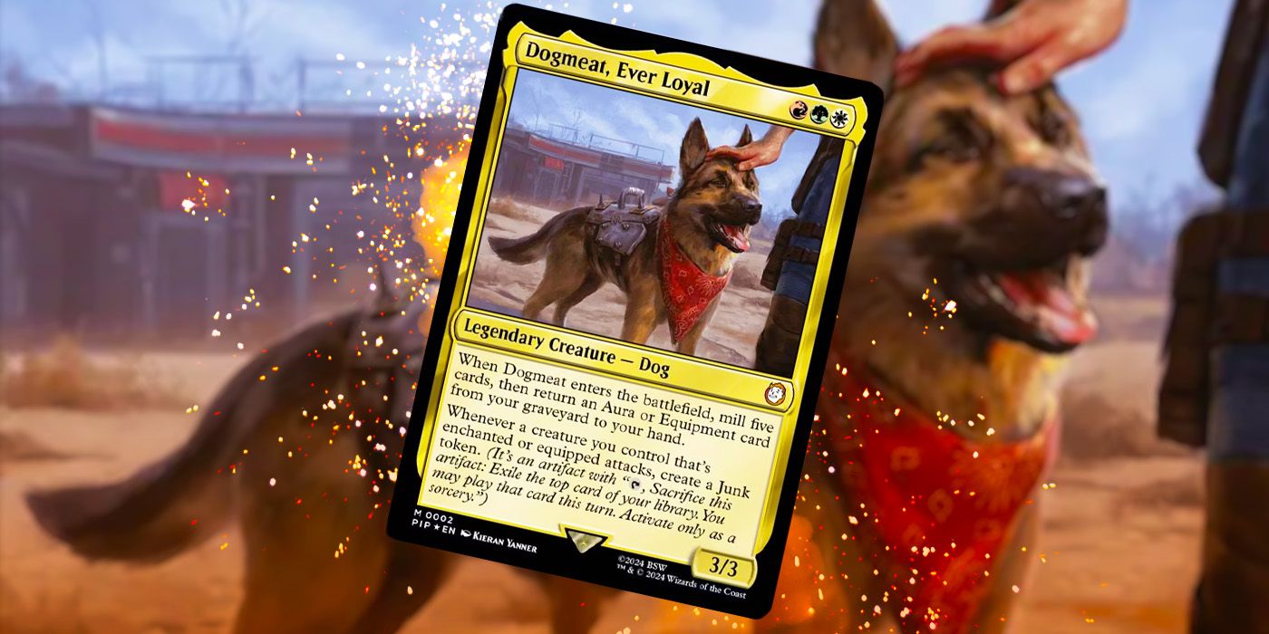 Dogmeat, Ever Loyal card from Magic the gathering Fallout