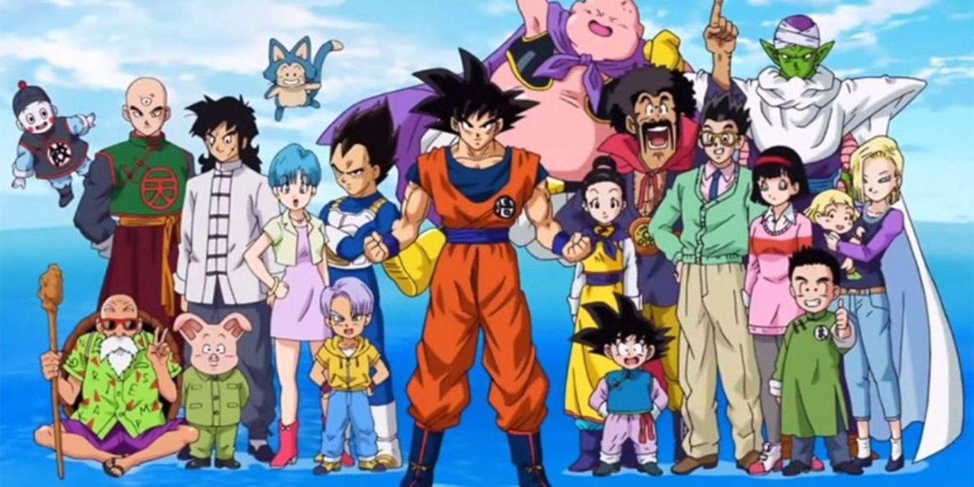 Todos os personagens principais de Dragon Ball Z. 
