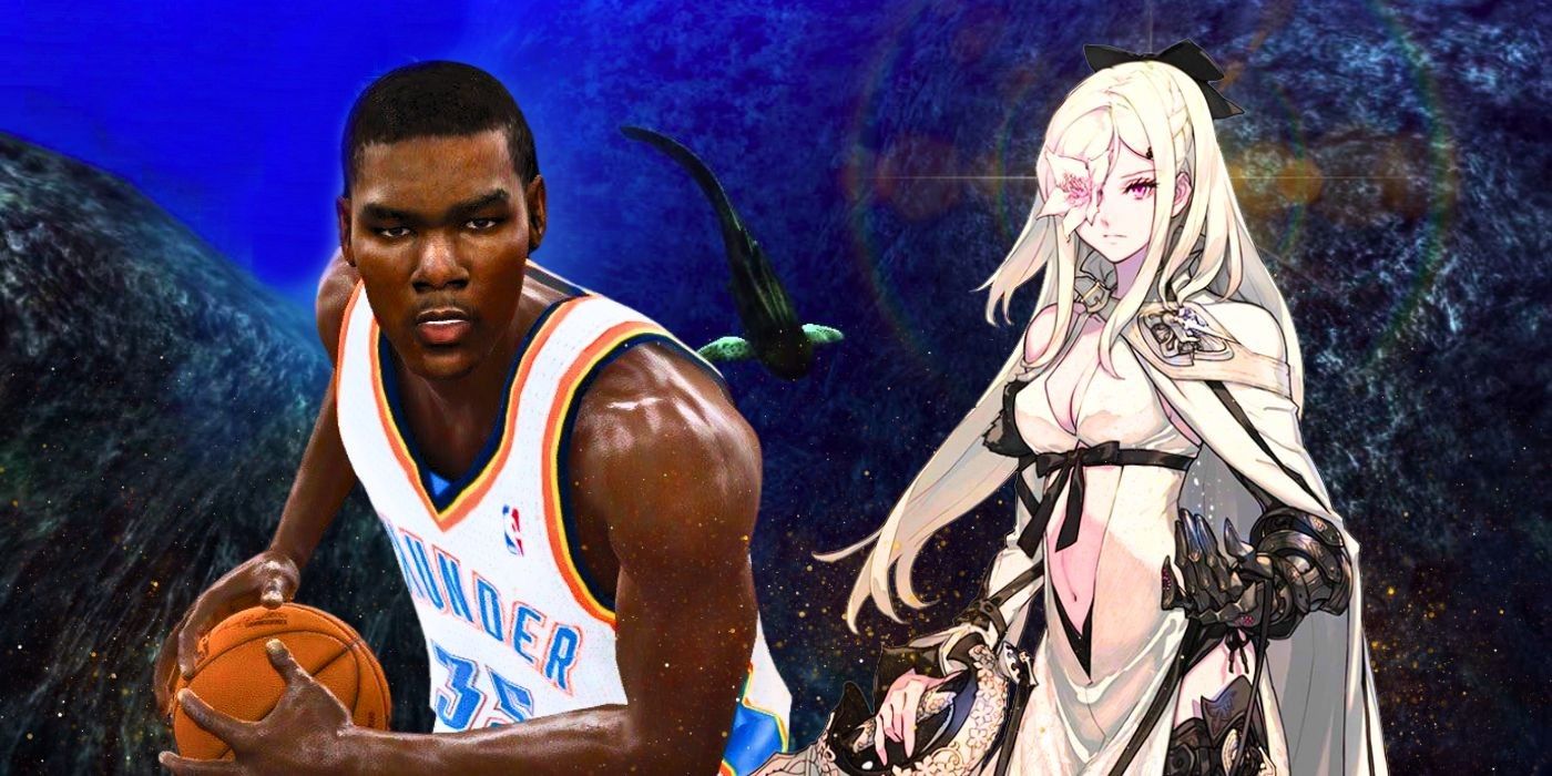 Cover art of Drakengard 3, NBA Elite 11 on an Aquanaughts sea blue background