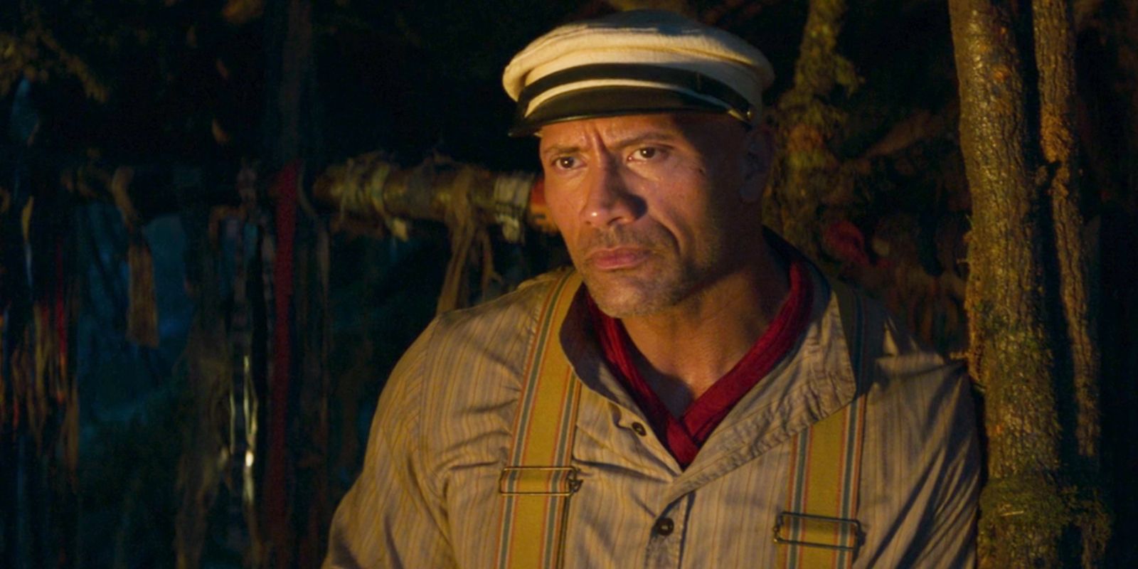 Dwayne Johnson's Frank looking sternly in Jungle Cruise