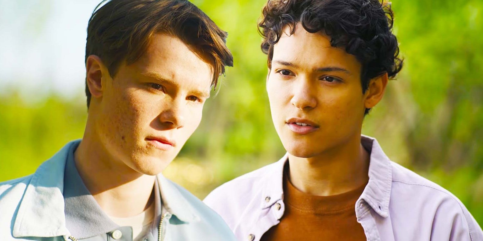 Edvin Ryding as Wilhelm and Omar Rudberg as Simon in Young Royals season 3, episode 4-1