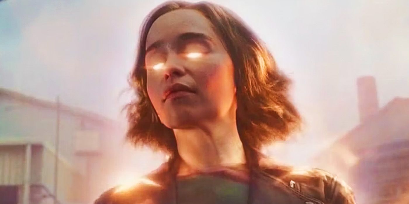 G'iah de Emilia Clarke usando seus novos poderes em Invasão Secreta