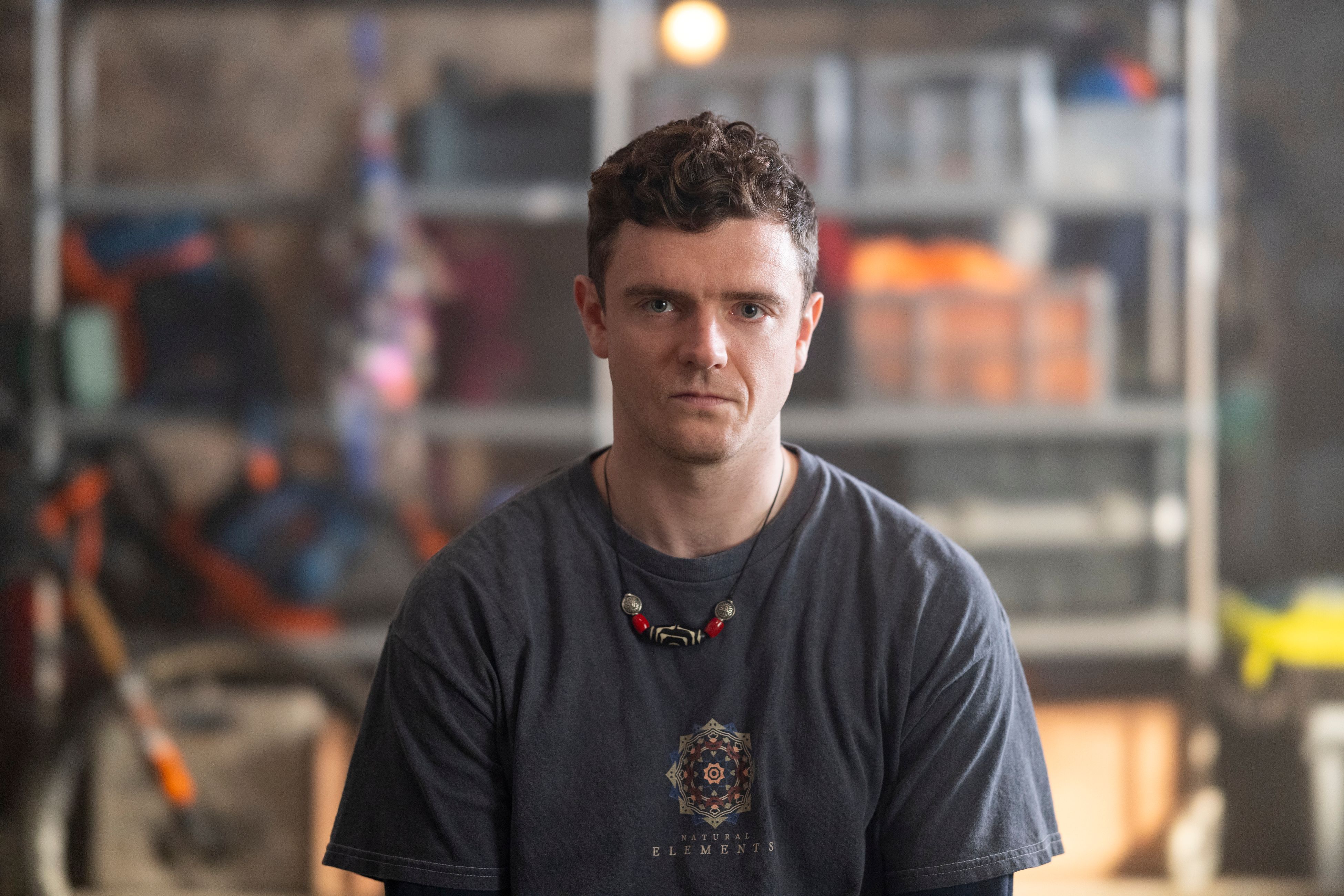 Emmet Byrne ('Jay Harris') giving a straight face in Alex Rider - In a statement, included below, franchise author Horowitz, thanked the audience for their support during the show's first two seasons and confirmed that the concluding chapter of Alex's story will focus on Scorpia