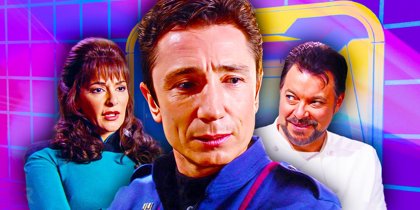 Marina Sirtis, Dominic Keating, and Jonathan Frakes in Star Trek: Enterprise's hated finale