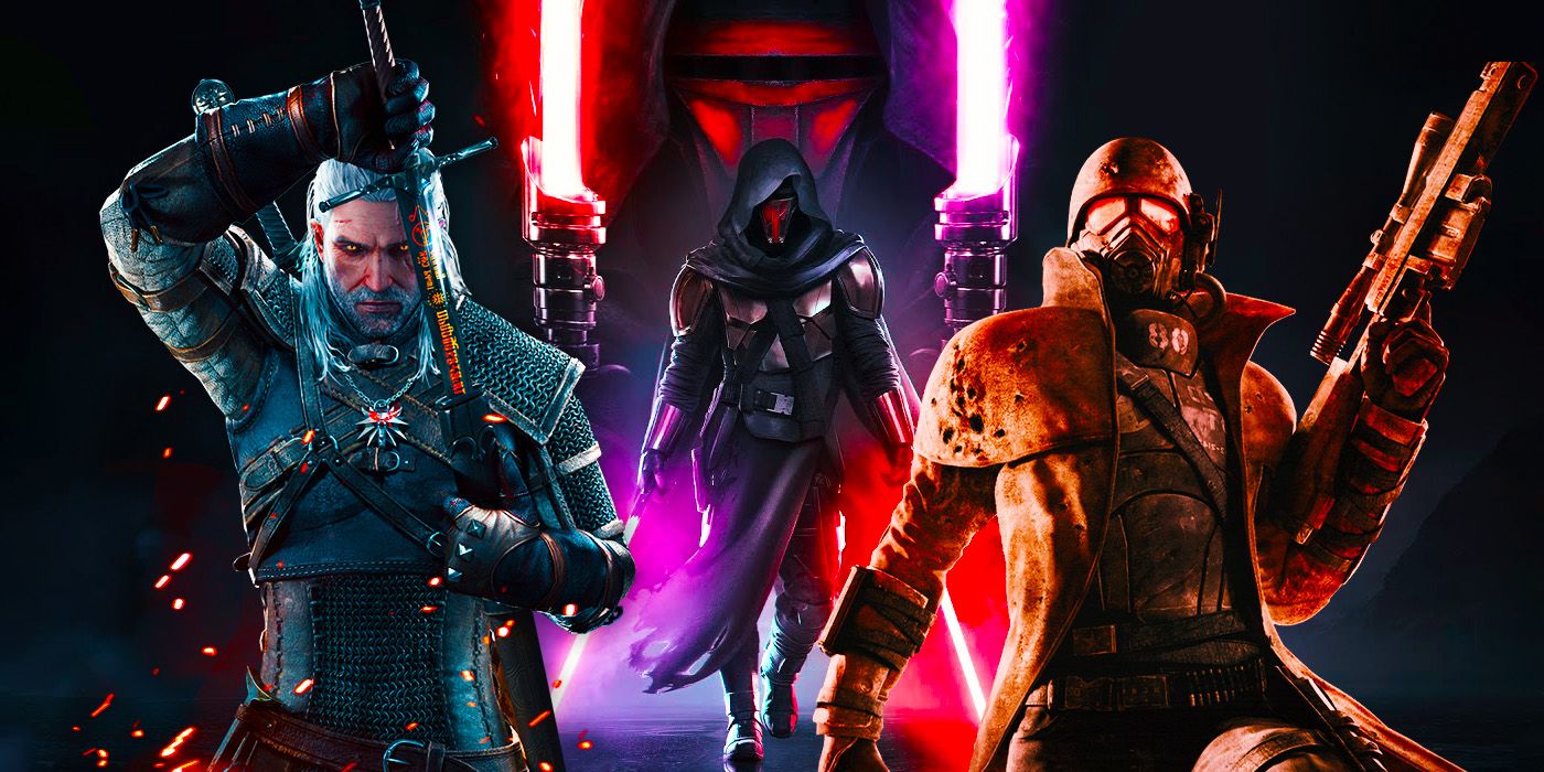 Fallout New Vegas, Darth Revan from KOTOR and Geralt in Witcher 3