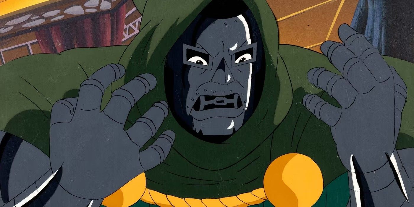 fantastic four animated series, doctor doom looking sinister