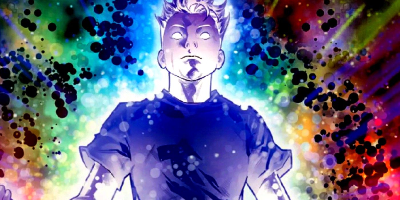 fantastic four's franklin richards glowing with power