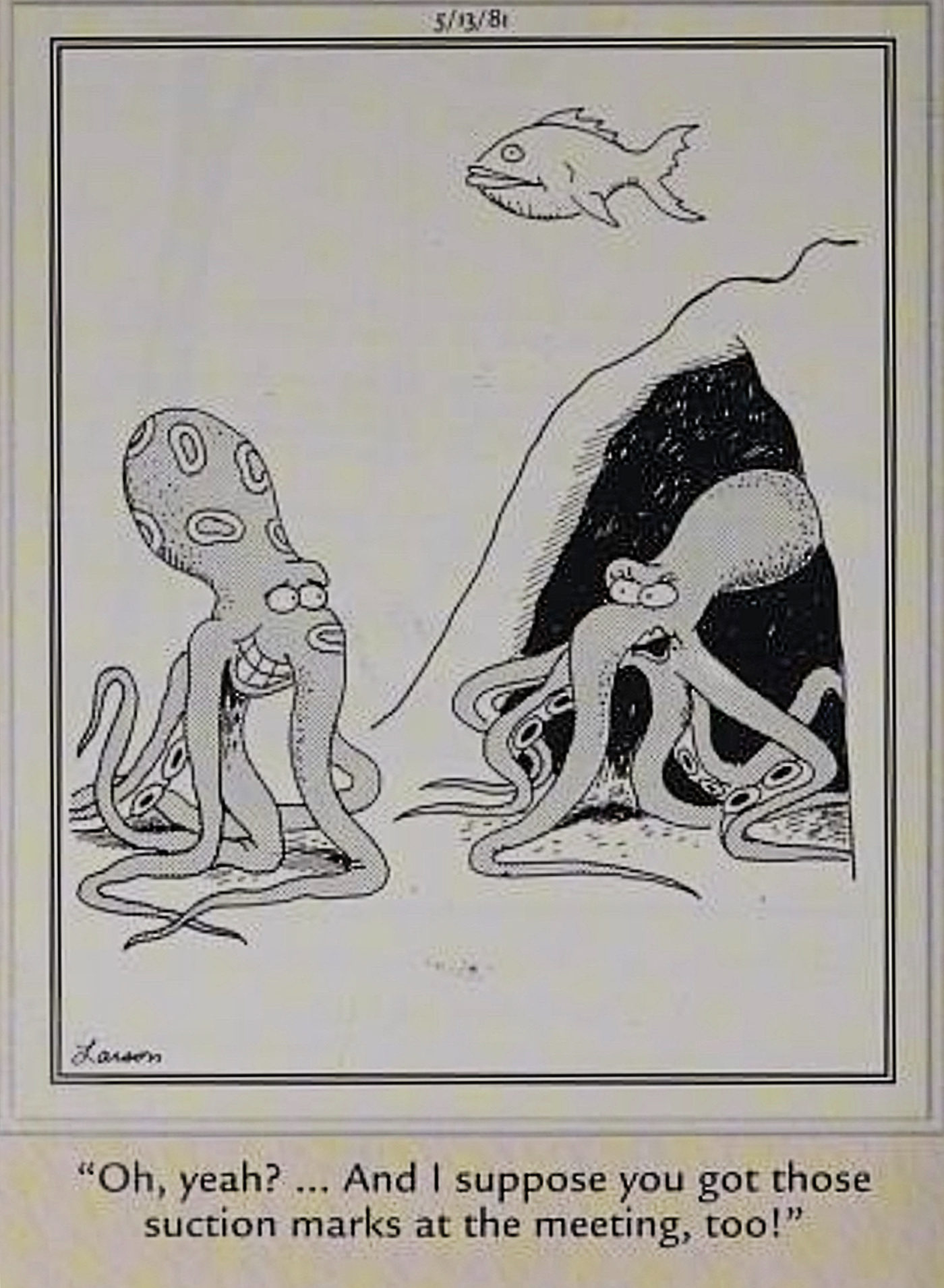 Far Side, Octopus cheats on his significant other